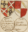 Wappen Jean de Barback & Jeanne de Plattecorne