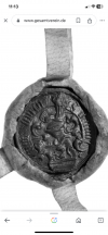 Siegel des Bremer Bürgermeisters Daniel von Büren (um 1500)