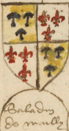 Wappen Saladin de Mailly (arbres)