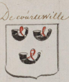 Wappen de Courteville (Hooghe)