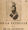 Wappen de Kethulle (1775)