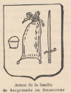 Wappen de Sacquespee de Selincourt
